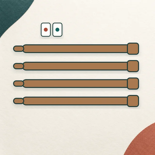 Editorial illustration of mahjong racks and pushers on the MahjongSetup product backdrop; not an exact product photo.