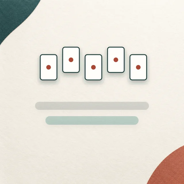 Editorial illustration of replacement mahjong tiles on the MahjongSetup product backdrop; not an exact product photo.